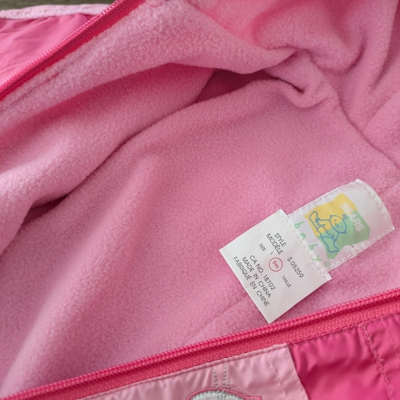 Vintage SEARS Baby Pink Lined Windbreaker Suit - Picture 6 of 6